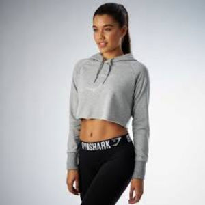 Gymshark Gray Crop Sweatshirt/Hoodie